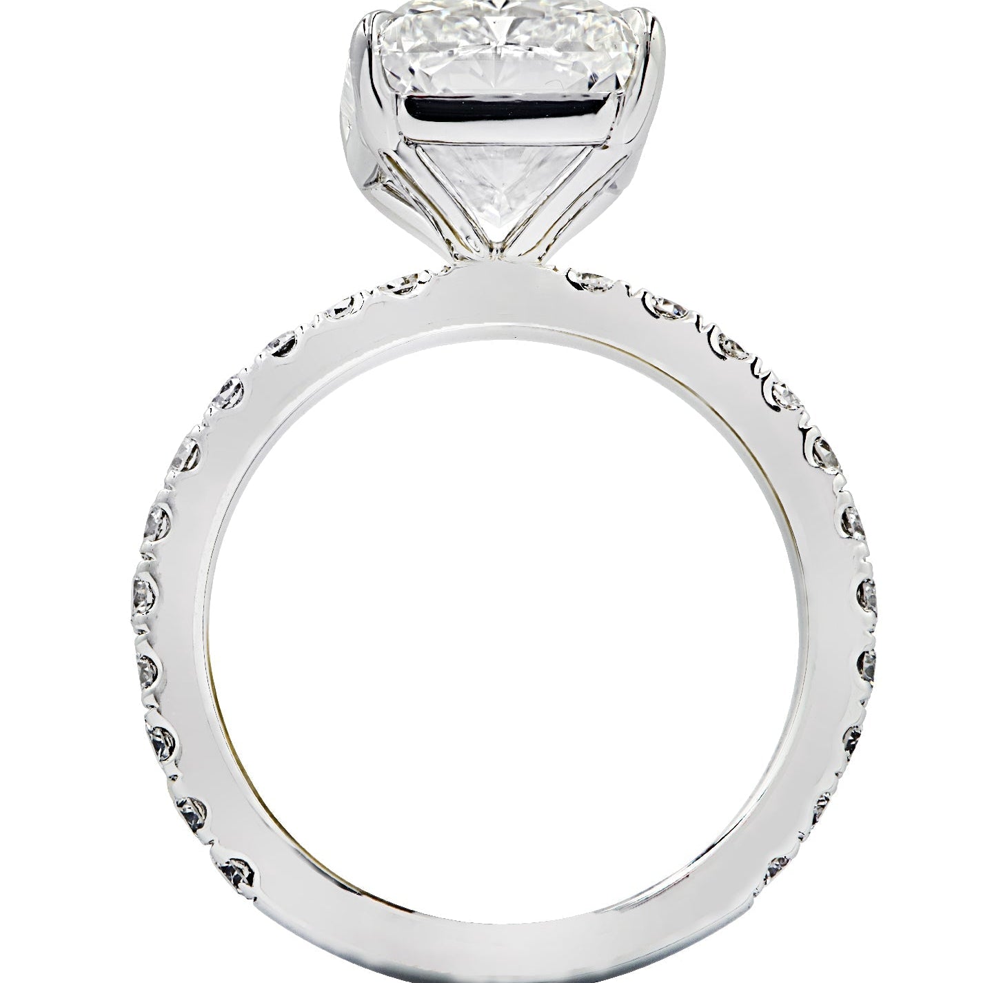 Vivid Diamonds GIA Certified 5.25 Carat Radiant Cut Diamond Engagement Ring -V34121 Vivid Diamonds