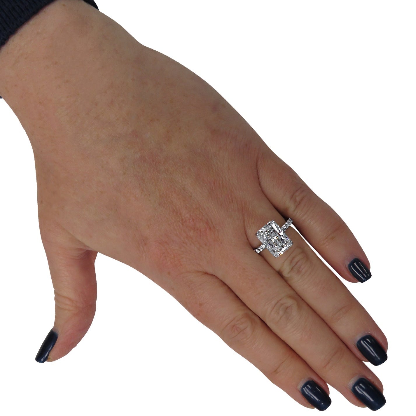 Vivid Diamonds GIA Certified 5.25 Carat Radiant Cut Diamond Engagement Ring -V34121 Vivid Diamonds