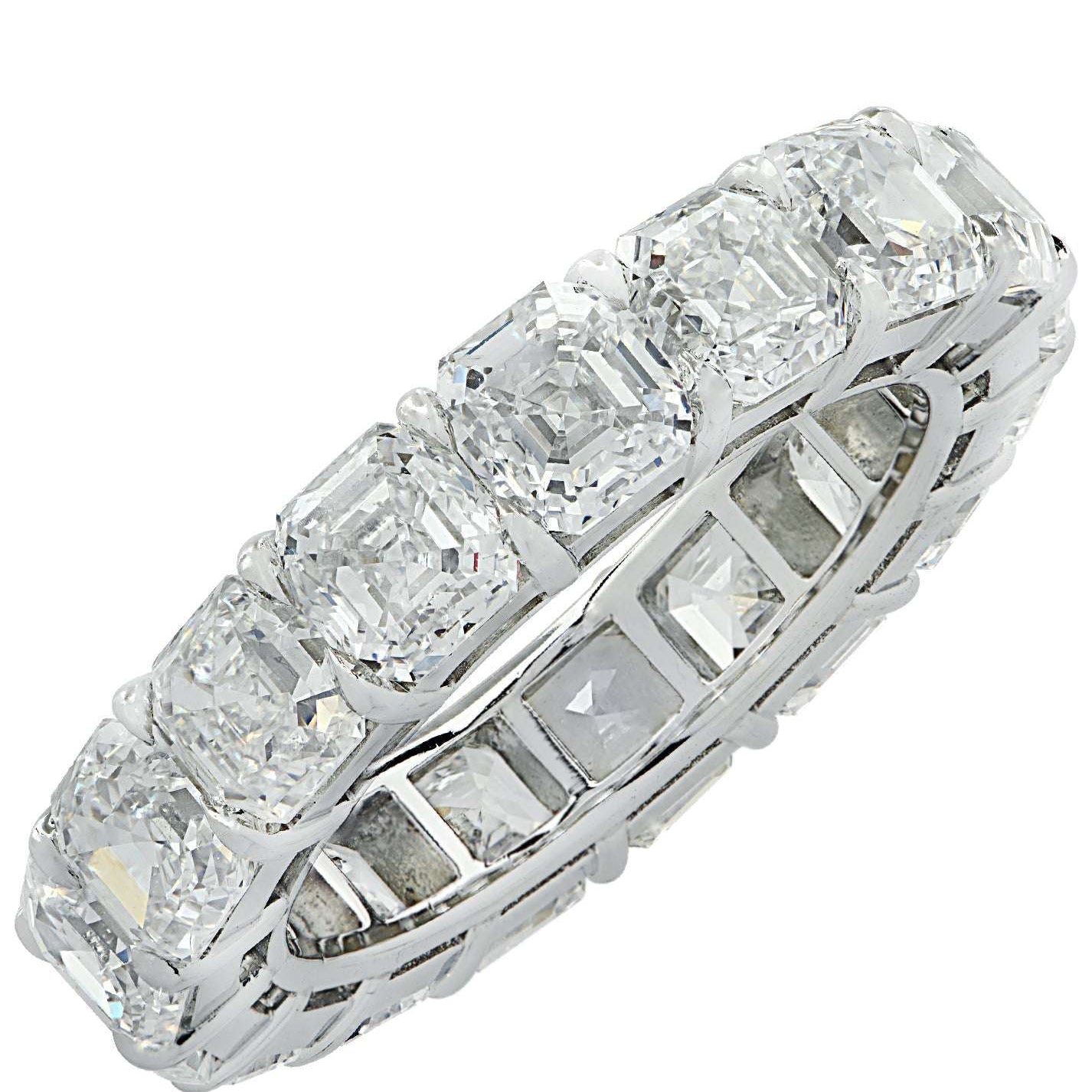 Vivid Diamonds 8.75 Carat Asscher Cut Diamond Eternity Band -V35225 Vivid Diamonds