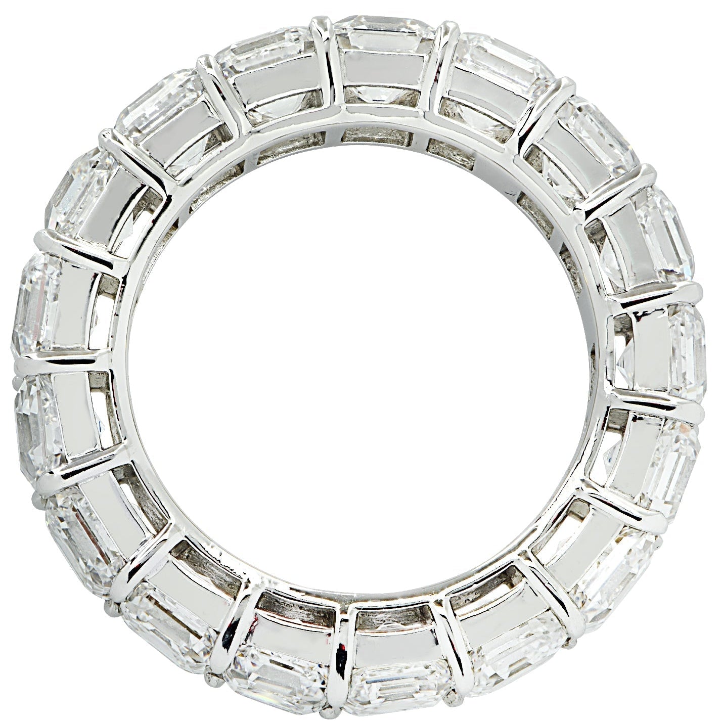 Vivid Diamonds 8.75 Carat Asscher Cut Diamond Eternity Band -V35225 Vivid Diamonds