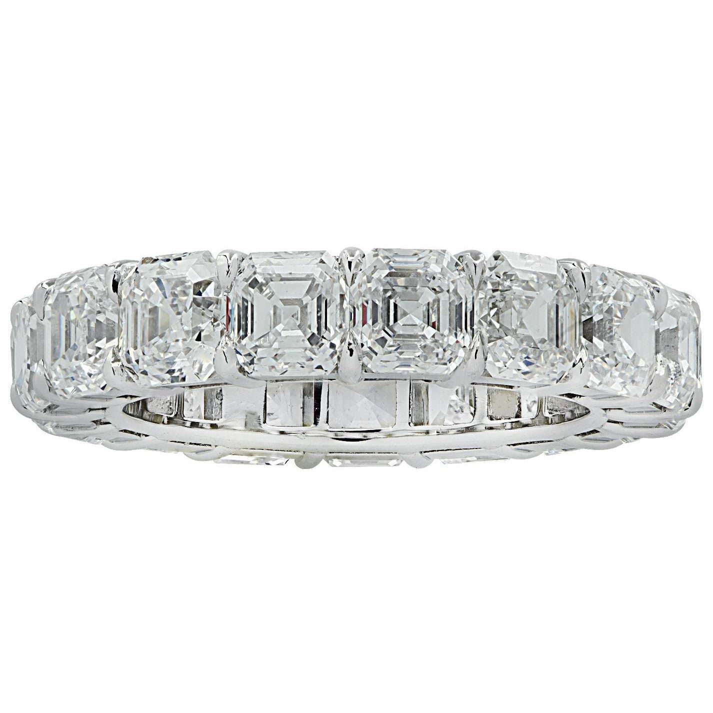 Vivid Diamonds 8.75 Carat Asscher Cut Diamond Eternity Band -V35225 Vivid Diamonds
