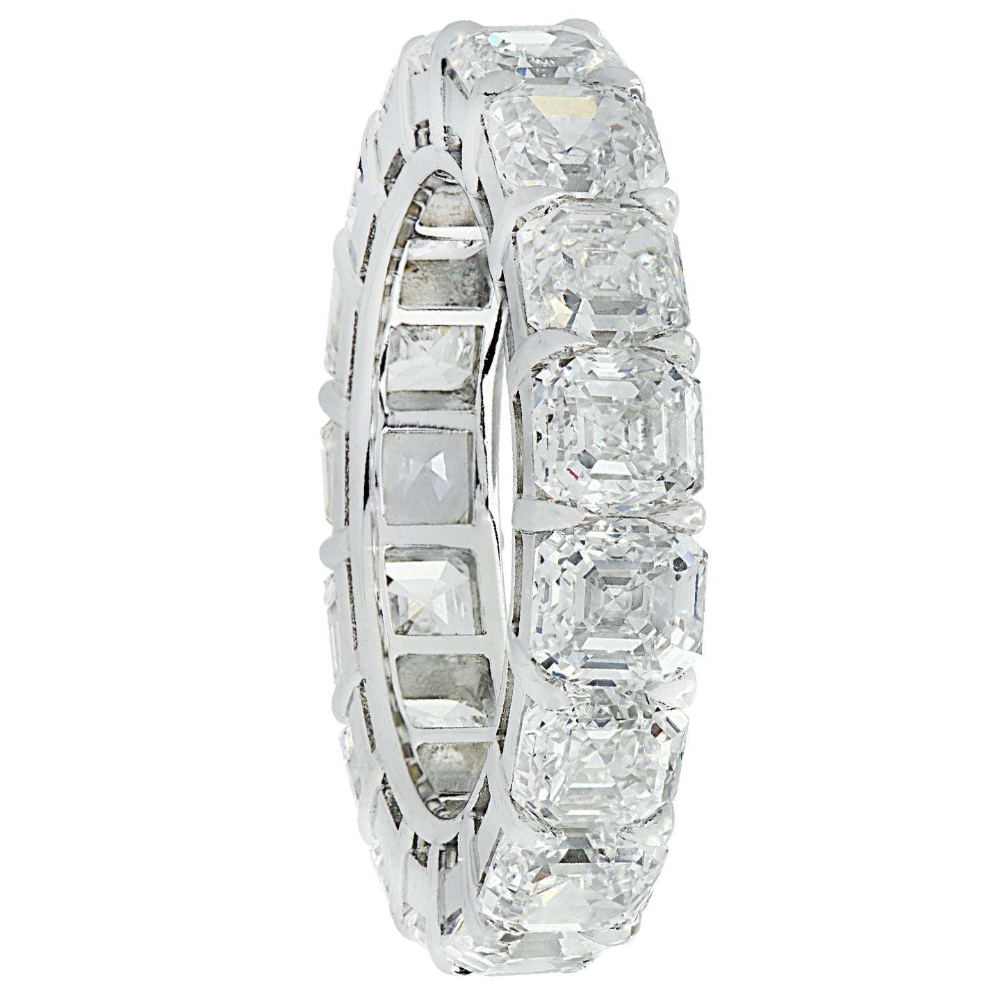 Vivid Diamonds 8.75 Carat Asscher Cut Diamond Eternity Band -V35225 Vivid Diamonds
