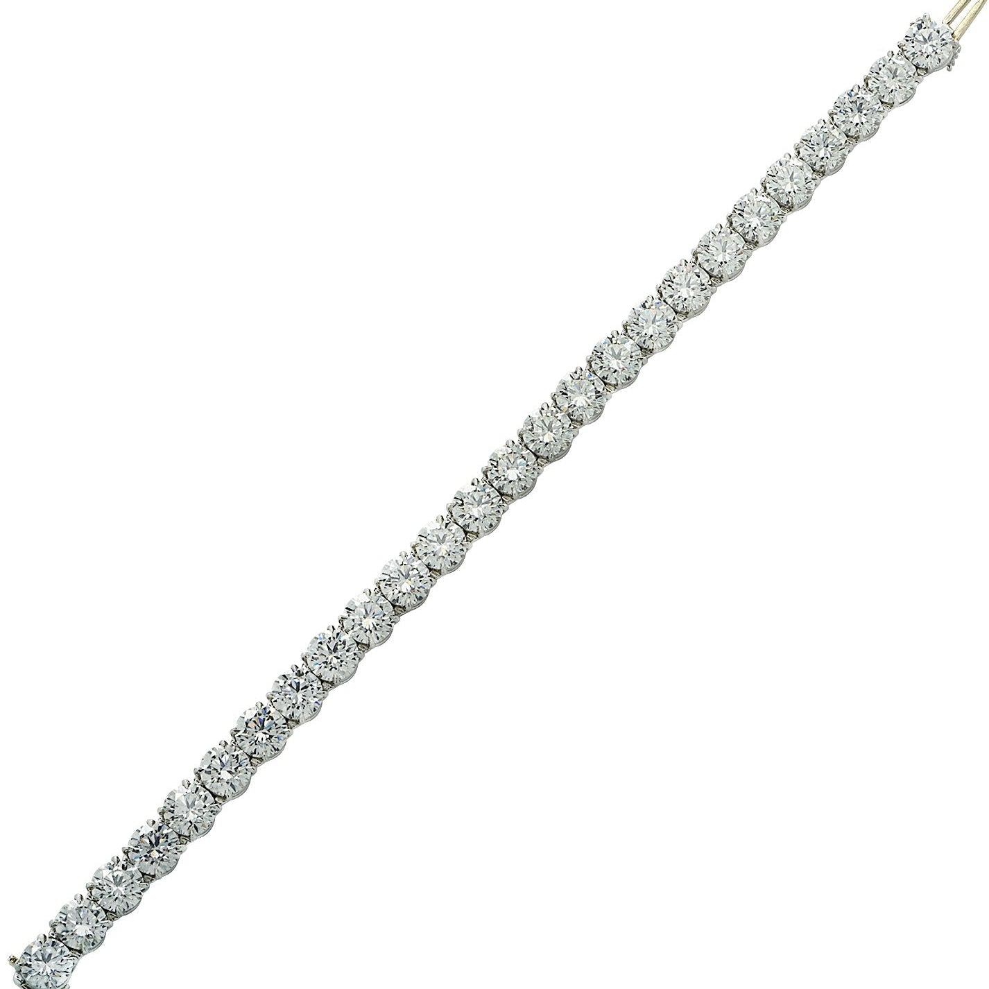 26ct Round Brilliant Diamond Tennis Bracelet in Platinum by VIVID – V35596 Vivid Diamonds