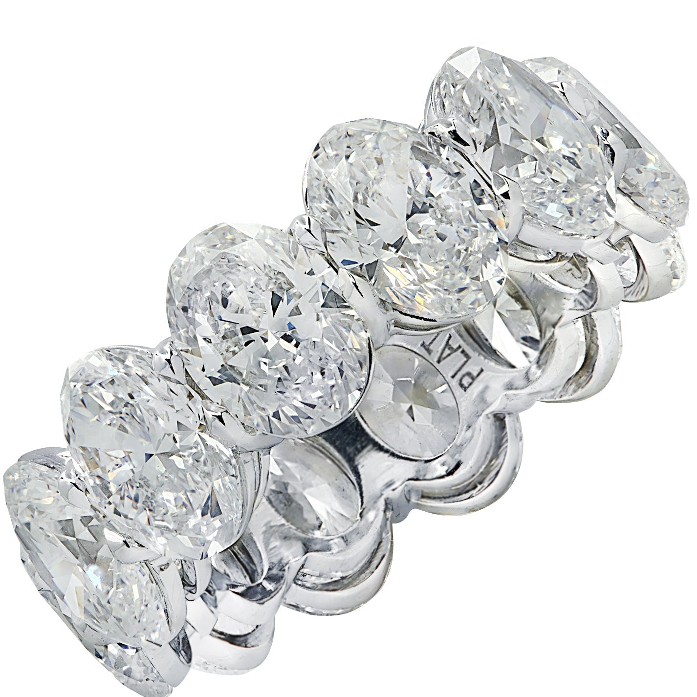 Vivid DIamonds GIA Certified 12.10 Carat Oval Cut Diamond Eternity Band - V36573 Vivid Diamonds