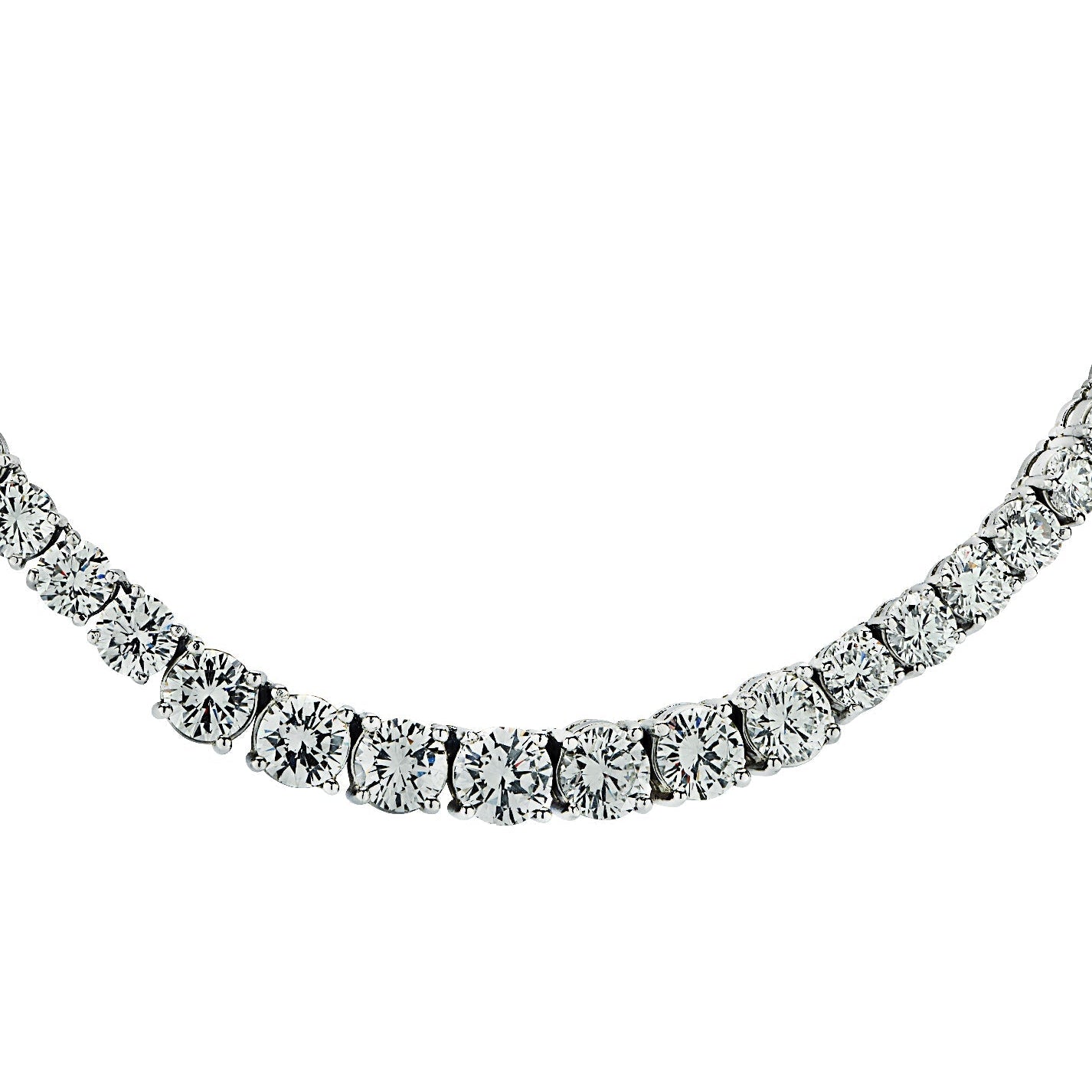 39ct Diamond Riviera Necklace in Platinum by VIVID – V37136 Vivid Diamonds