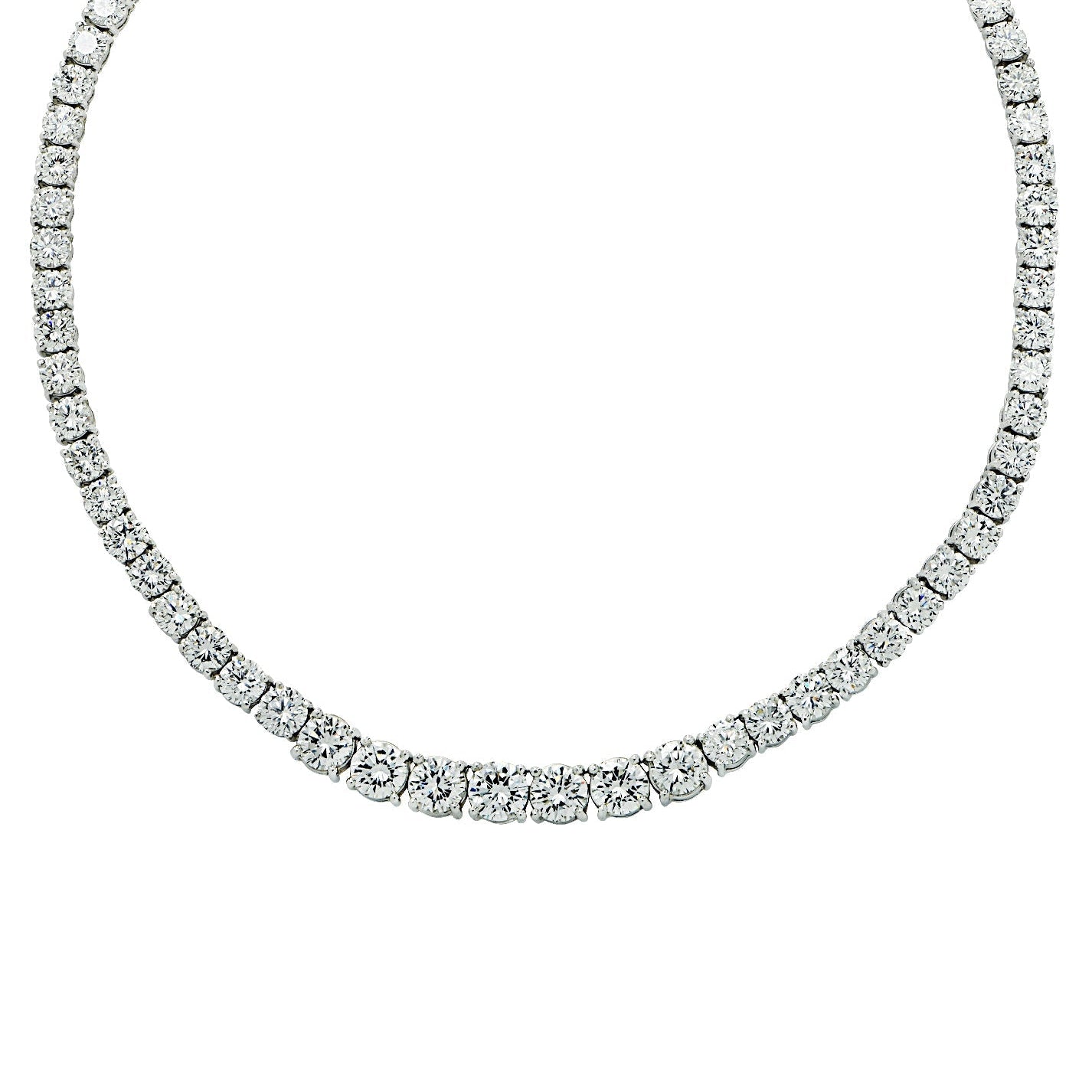 39ct Diamond Riviera Necklace in Platinum by VIVID – V37136 Vivid Diamonds
