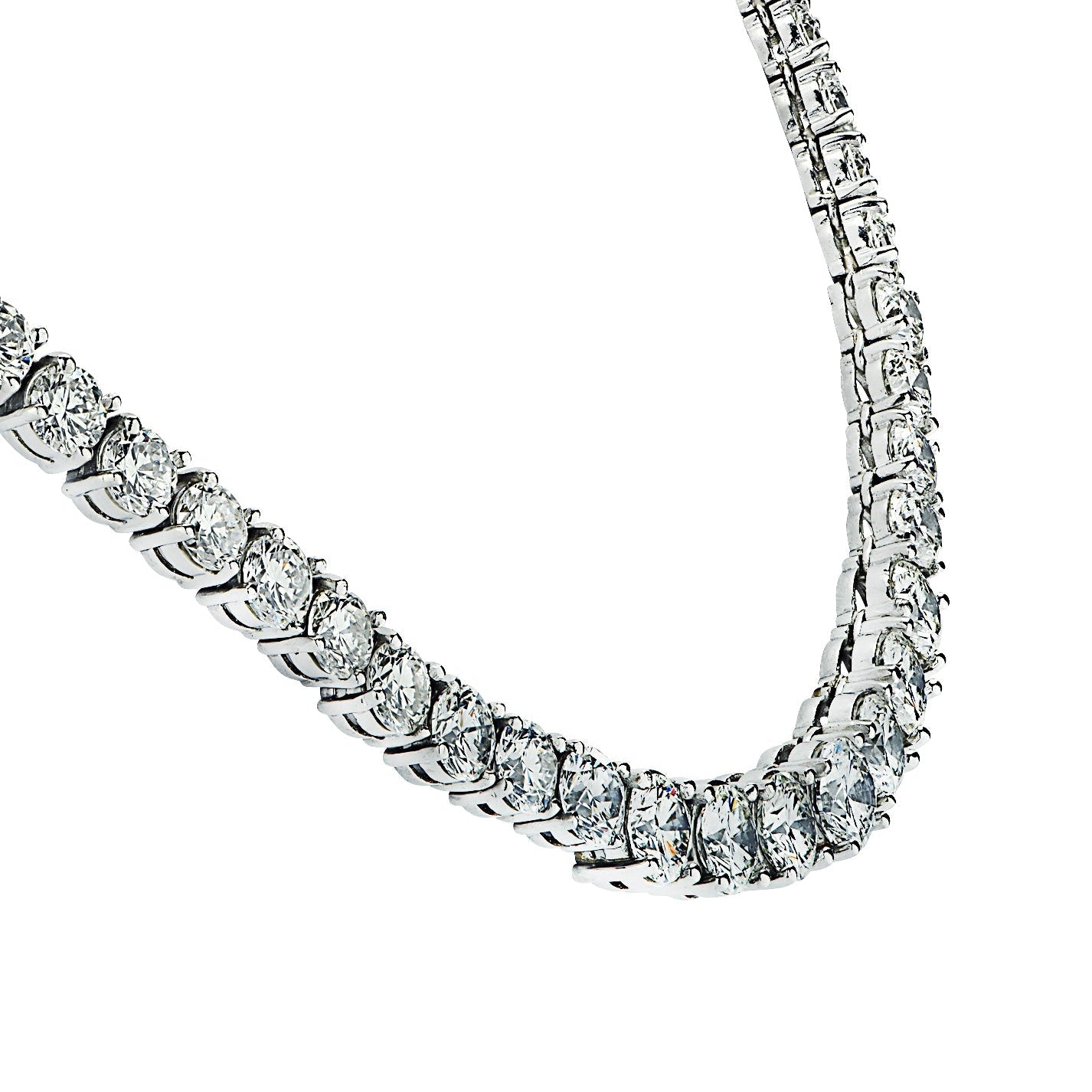 39ct Diamond Riviera Necklace in Platinum by VIVID – V37136 Vivid Diamonds