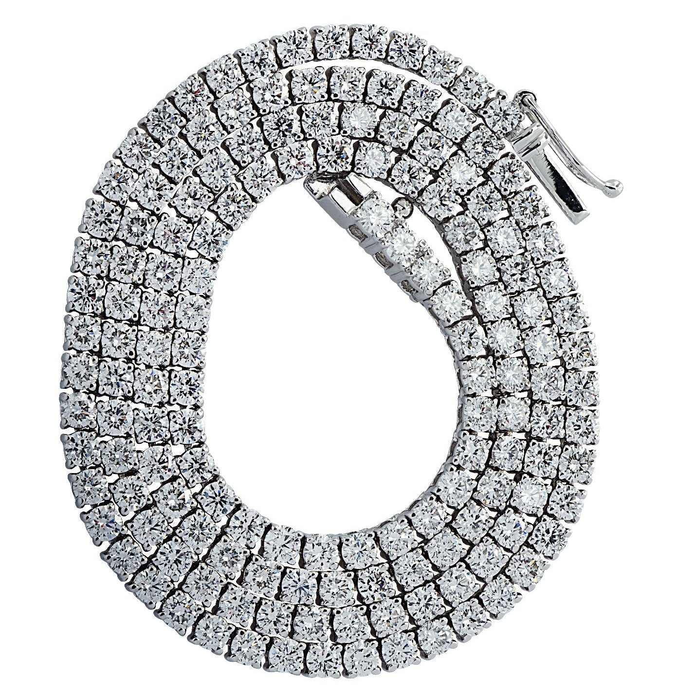 Vivid Diamonds 5.70 Carat Straight Line Diamond Tennis Necklace -V43405 Vivid Diamonds