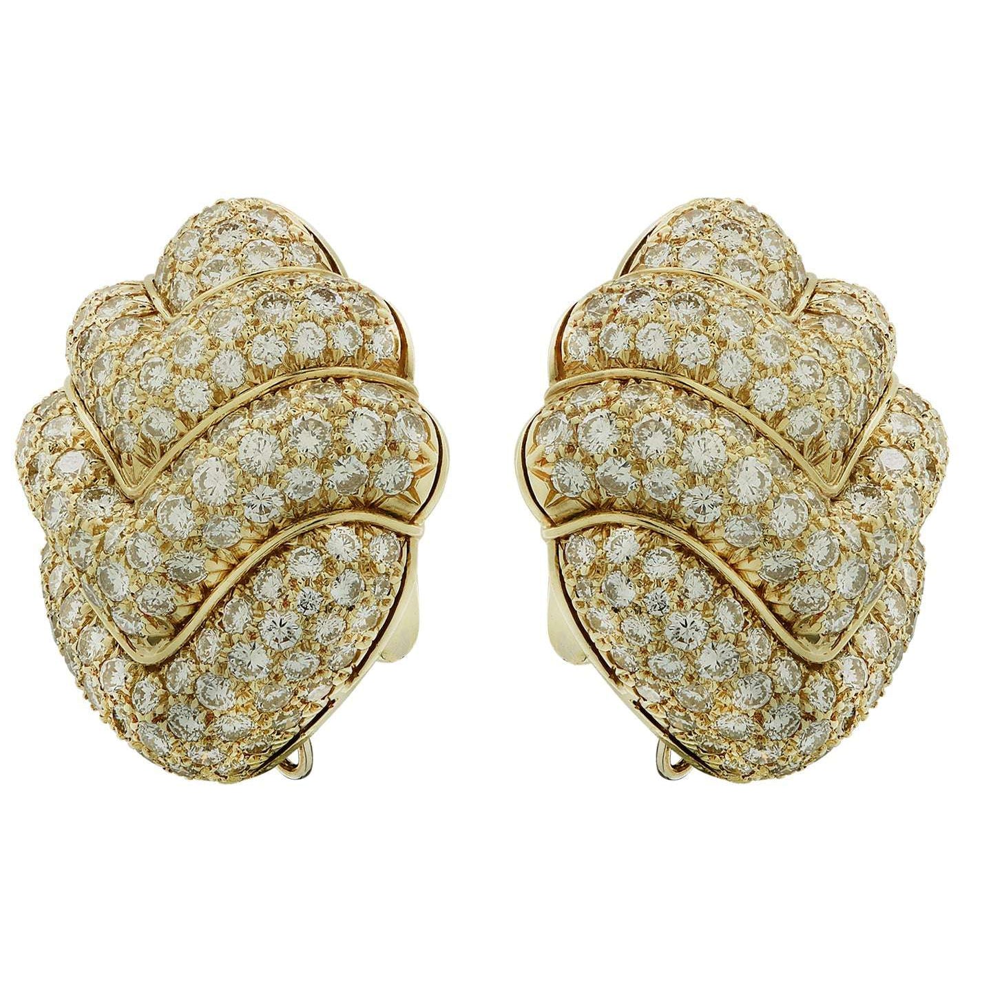 Bvlgari Doppio 8 Carat Diamond Clip On Earrings -V44711 Vivid Diamonds