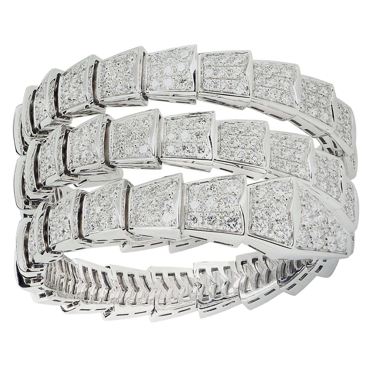 Bvlgari Double Coil Serpenti Viper -V45199 Vivid Diamonds