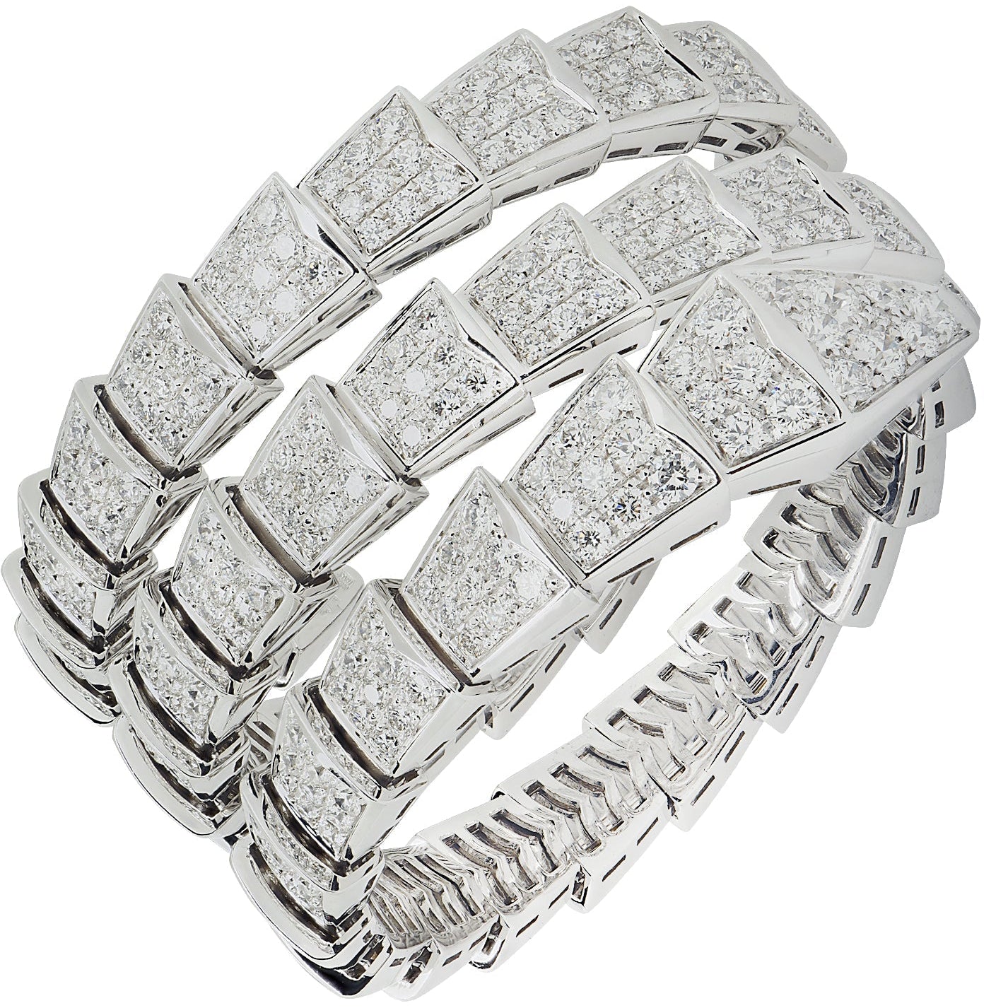 Bvlgari Double Coil Serpenti Viper -V45199 Vivid Diamonds