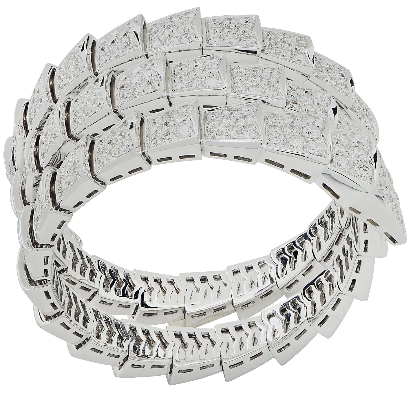 Bvlgari Double Coil Serpenti Viper -V45199 Vivid Diamonds