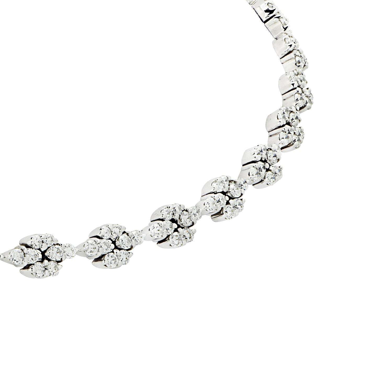 Bvlgari 7.70 Carat Diamond  Cluster Link Necklace-V45617 Vivid Diamonds