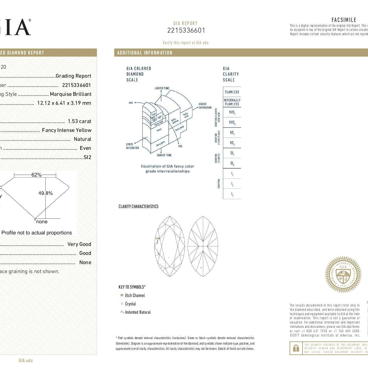 3.94 Carat GIA Certified Fancy Intense Yellow Diamond and White Diamond Dangle Earrings-V45635 Vivid Diamonds