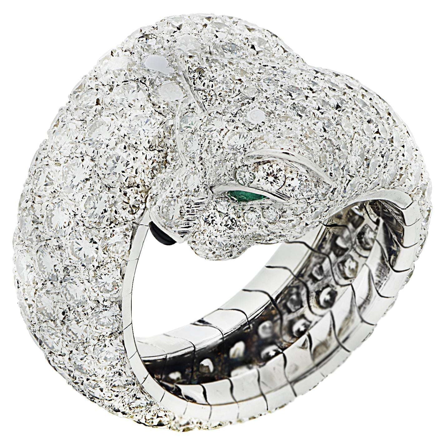 Panthere de Cartier 6.50 Carat Diamond Ring -V46337 Vivid Diamonds