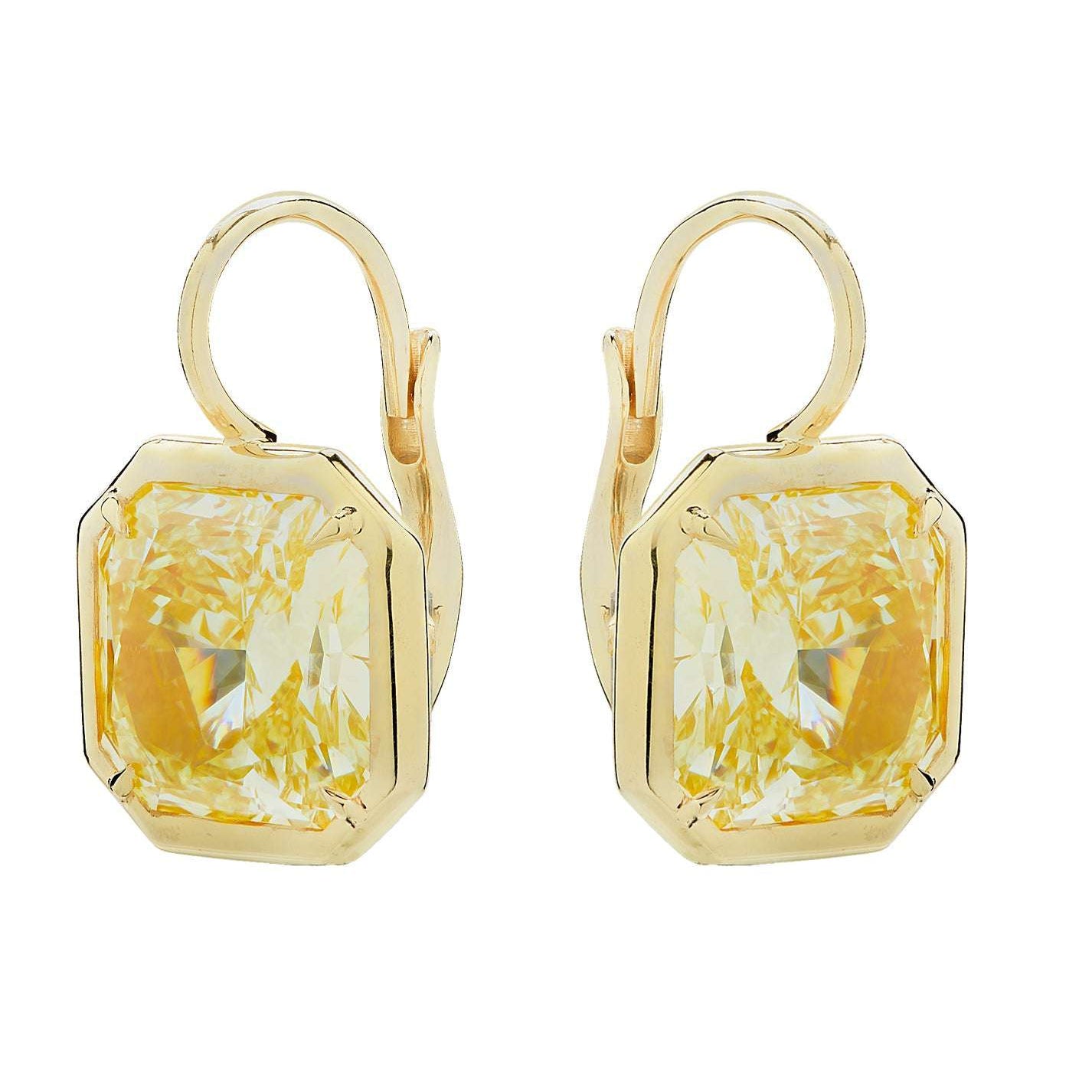 Vivid Diamonds GIA Certified 8.9 Carat Fancy Yellow Diamond Dangle Earrings -V47254 Vivid Diamonds