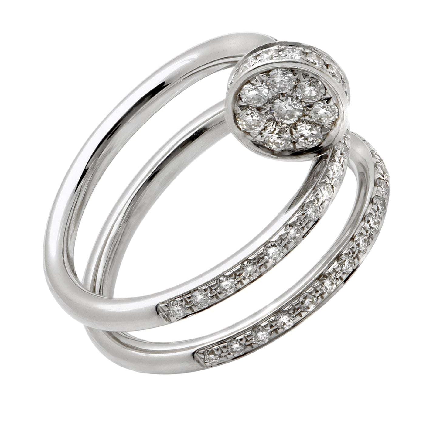 Cartier Juste un Clou Nail Diamond Ring in 18k White Gold – V47842 Vivid Diamonds