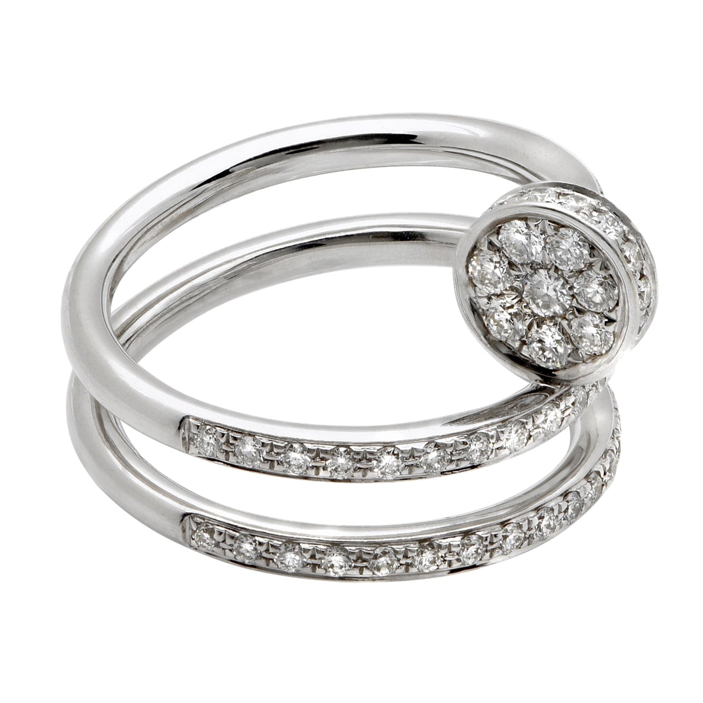 Cartier Juste un Clou Nail Diamond Ring in 18k White Gold – V47842 Vivid Diamonds