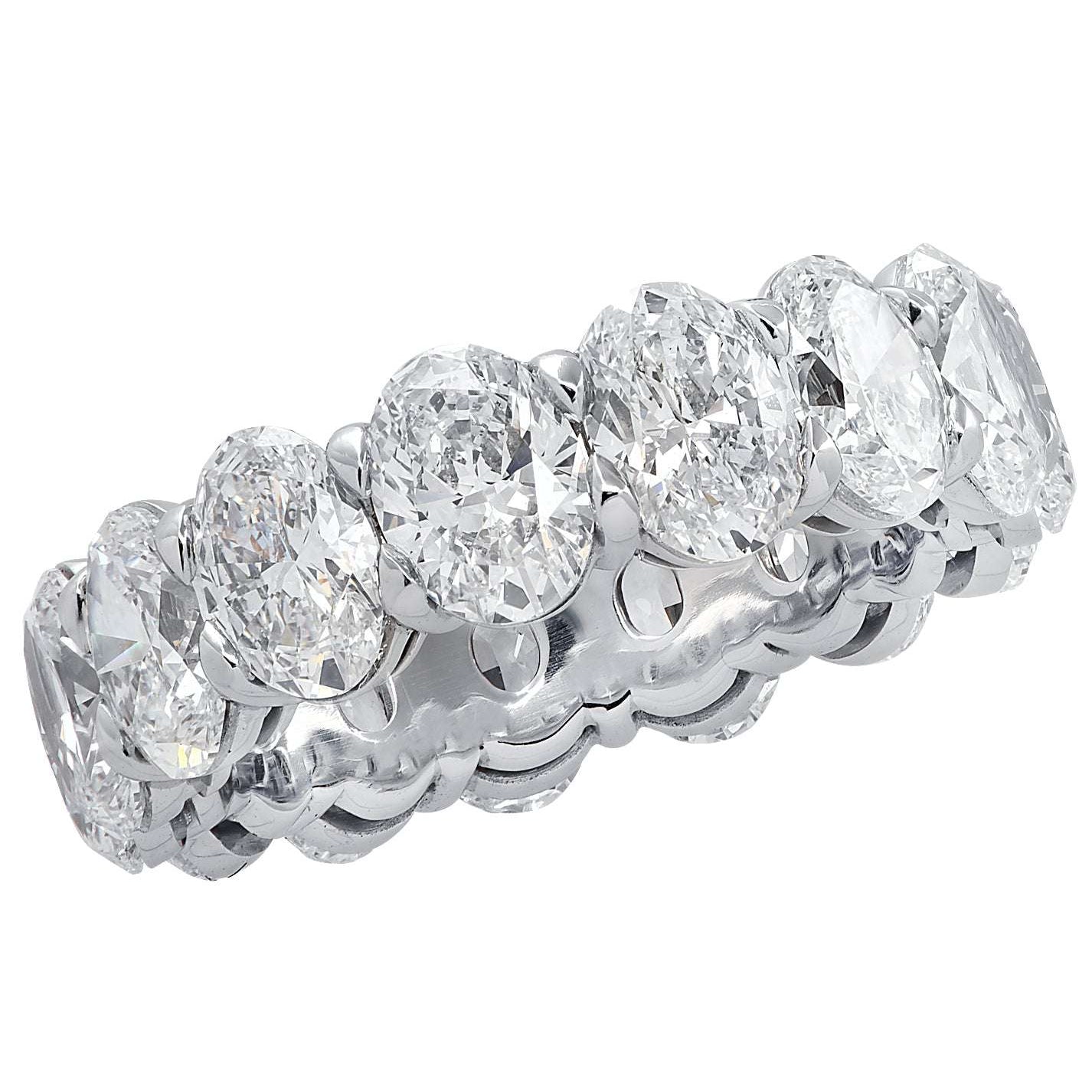 Vivid Diamonds GIA Certified 7.90 Carat Oval Eternity Band -V26115 Vivid Diamonds