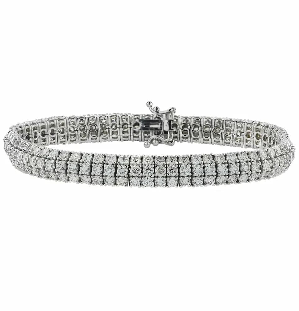 11.15 Carat Diamond Bangle Bracelet -V37949 - Vivid Diamonds