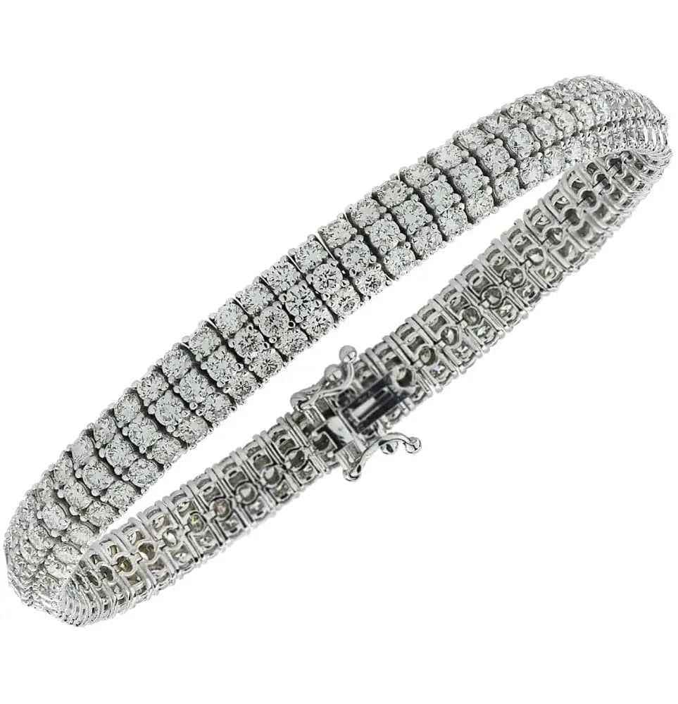 11.15 Carat Diamond Bangle Bracelet -V37949 - Vivid Diamonds