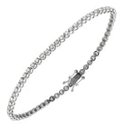 Vivid Diamonds 2.08 Ct White Gold Diamond Tennis Bracelet featuring 62 round brilliant cut diamonds, showcasing its elegant design and exquisite craftsmanship.