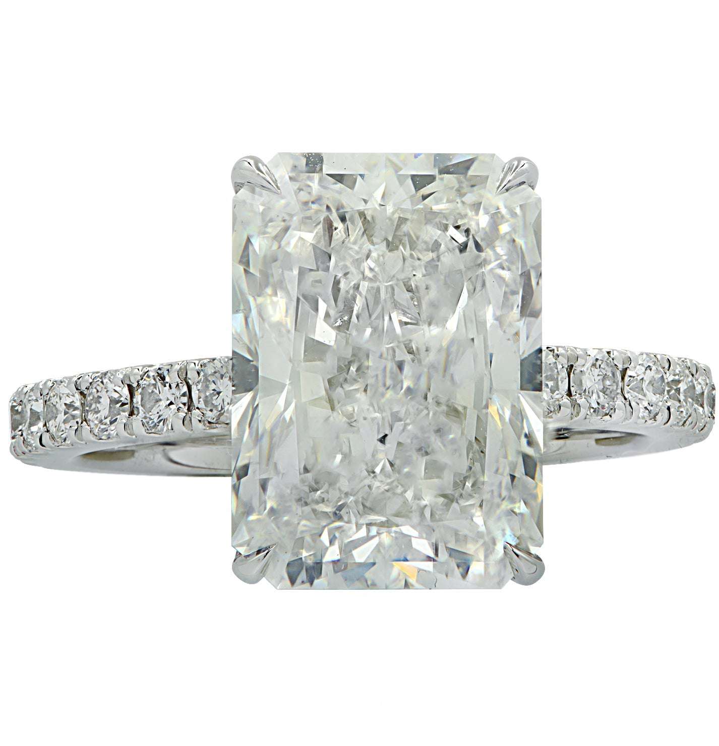 Vivid Diamonds GIA Certified 5.25 Carat Radiant Cut Diamond Engagement Ring -V34121 Vivid Diamonds