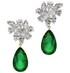 25ct Diamond Cluster Flower Earrings in Platinum by VIVID – V34520 Vivid Diamonds