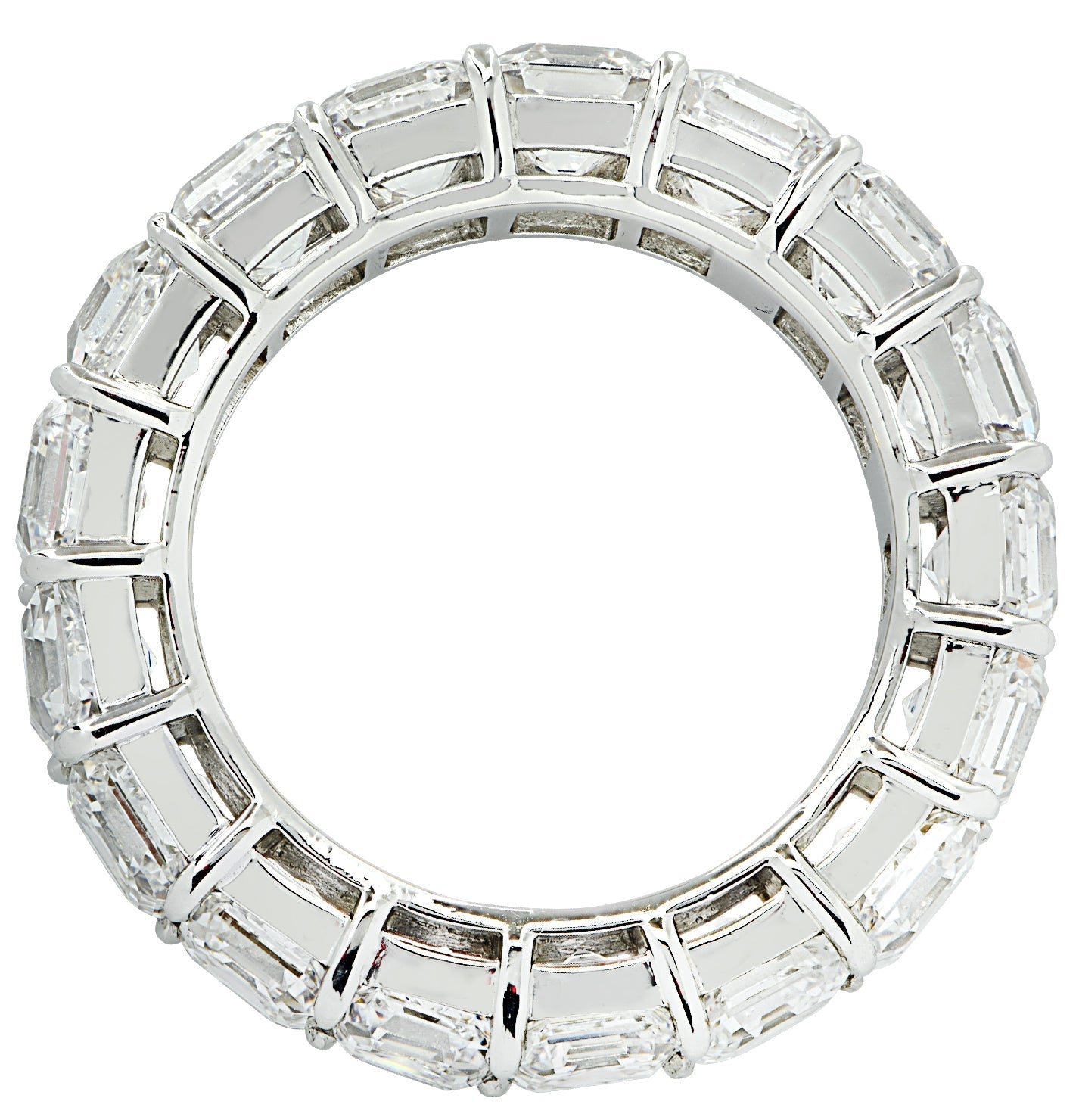 Vivid Diamonds 8.75 Carat Asscher Cut Diamond Eternity Band -V35225 Vivid Diamonds