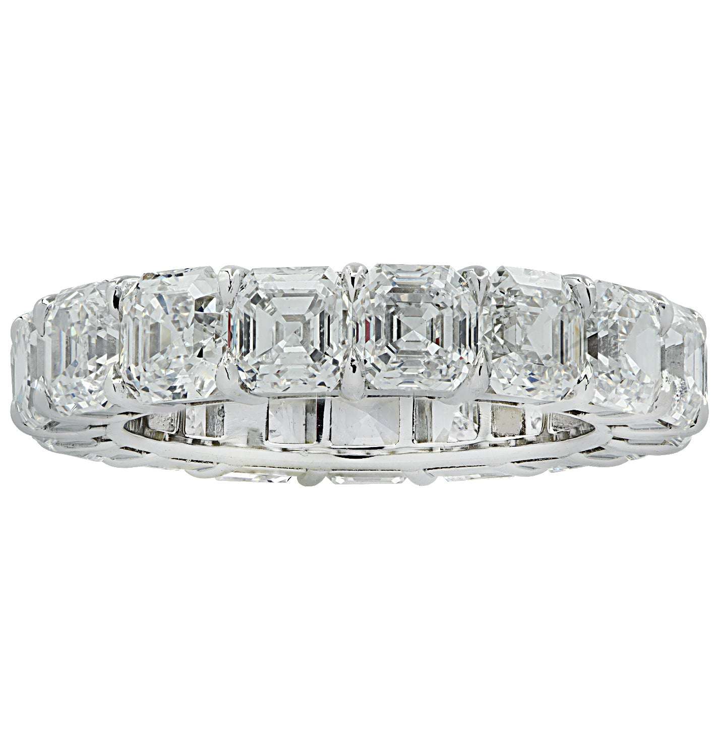 Vivid Diamonds 8.75 Carat Asscher Cut Diamond Eternity Band -V35225 Vivid Diamonds