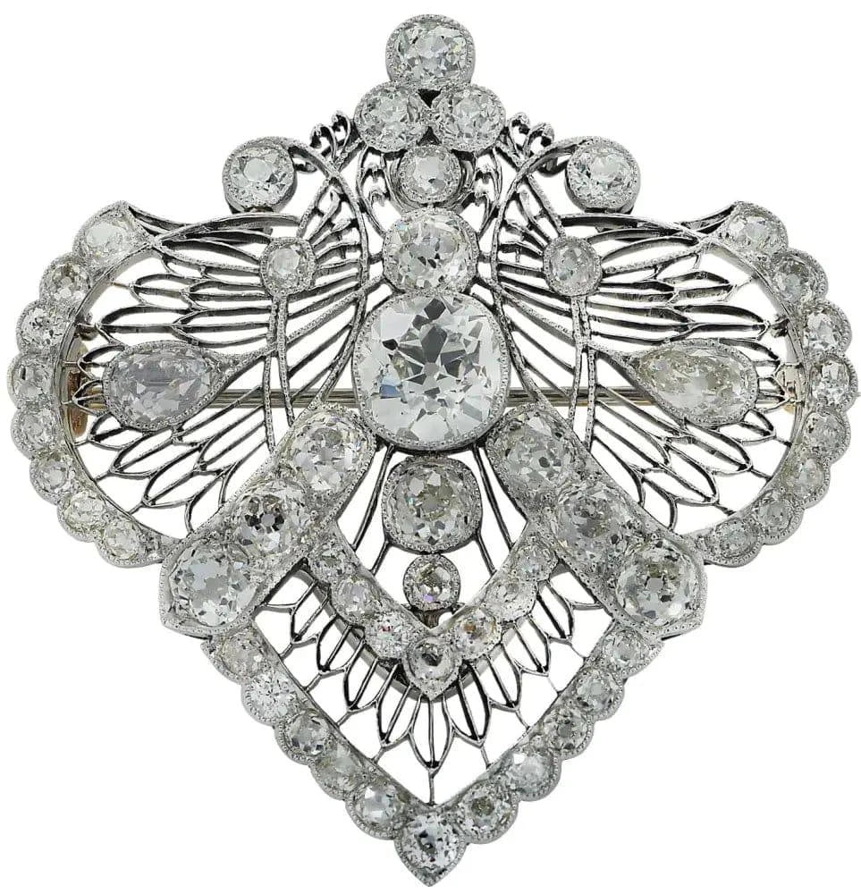 14.60 Carat Edwardian Brooch Pin/Necklace -V35815