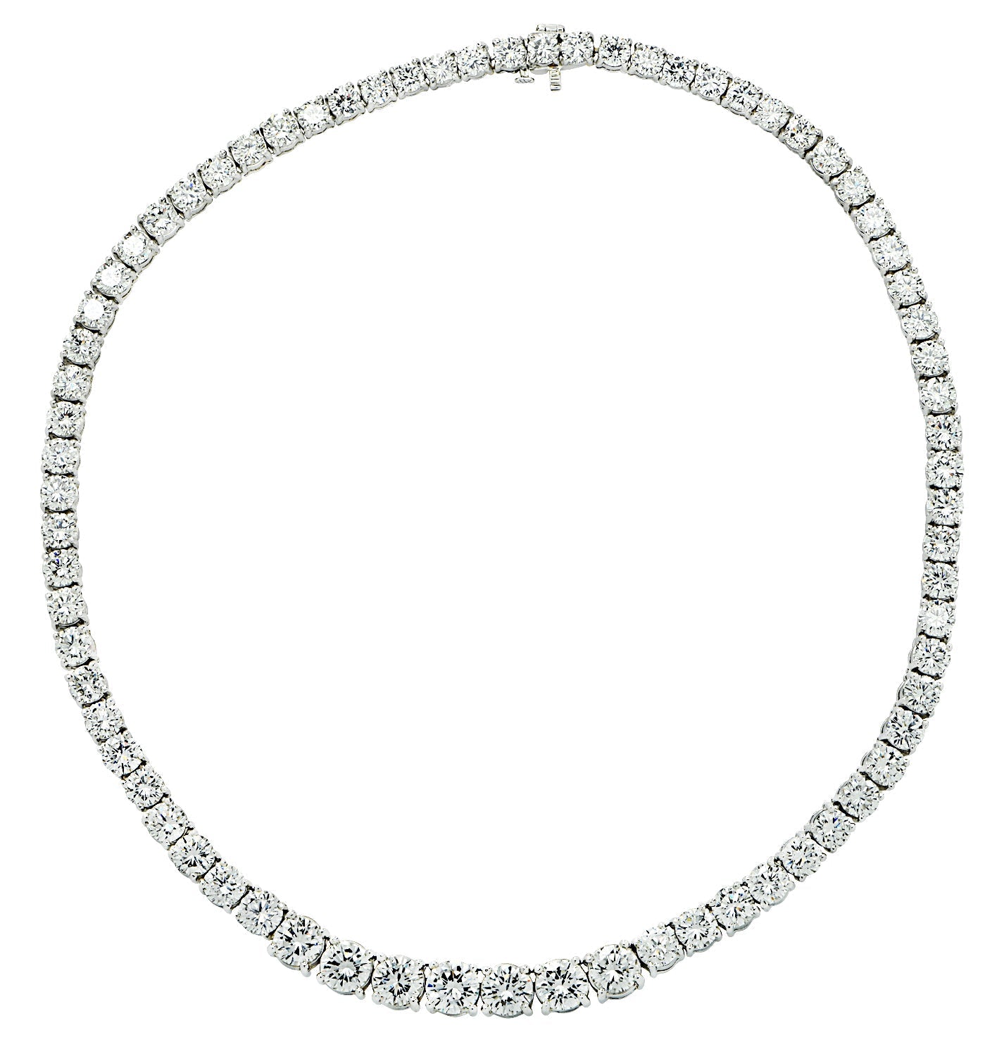 39ct Diamond Riviera Necklace in Platinum by VIVID – V37136 Vivid Diamonds