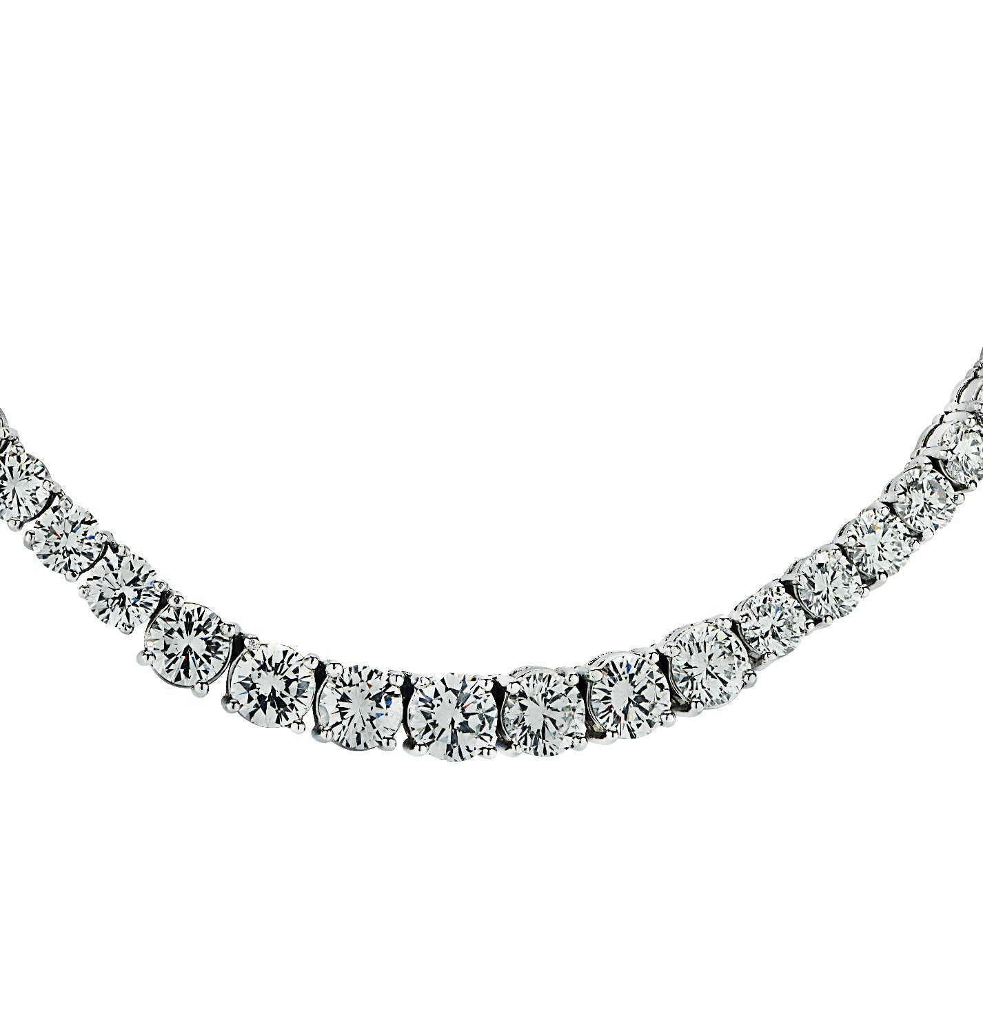 39ct Diamond Riviera Necklace in Platinum by VIVID – V37136 Vivid Diamonds