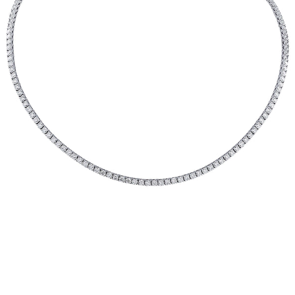 Vivid Diamonds 7.40 Carat Tennis Necklace - Luxury Jewelry