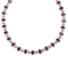47.25 Carat Burma Ruby and White Diamond Necklace -V42520 Vivid Diamonds