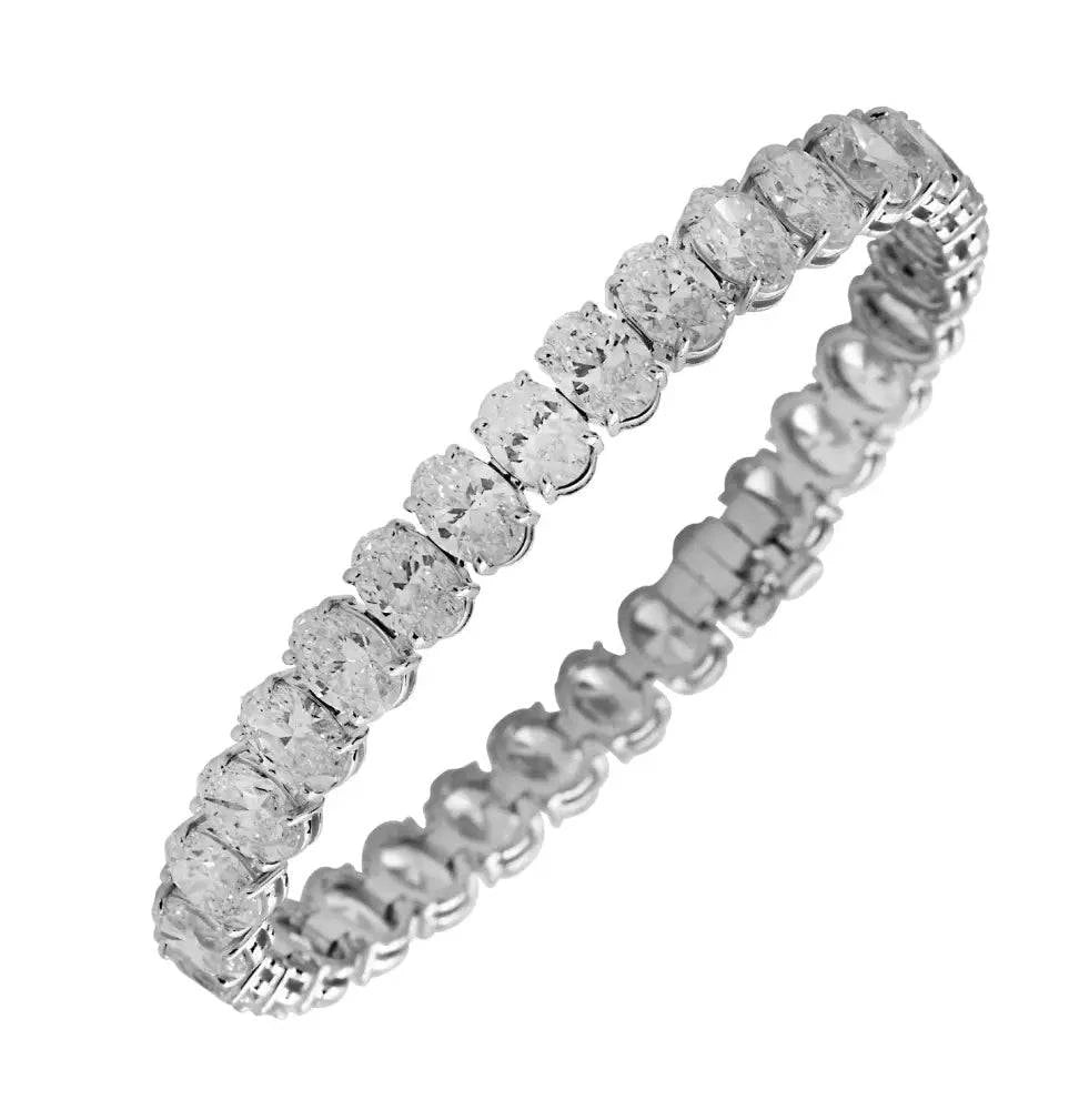 19.52ct Oval Diamond Bracelet - V48257 - Vivid Diamonds