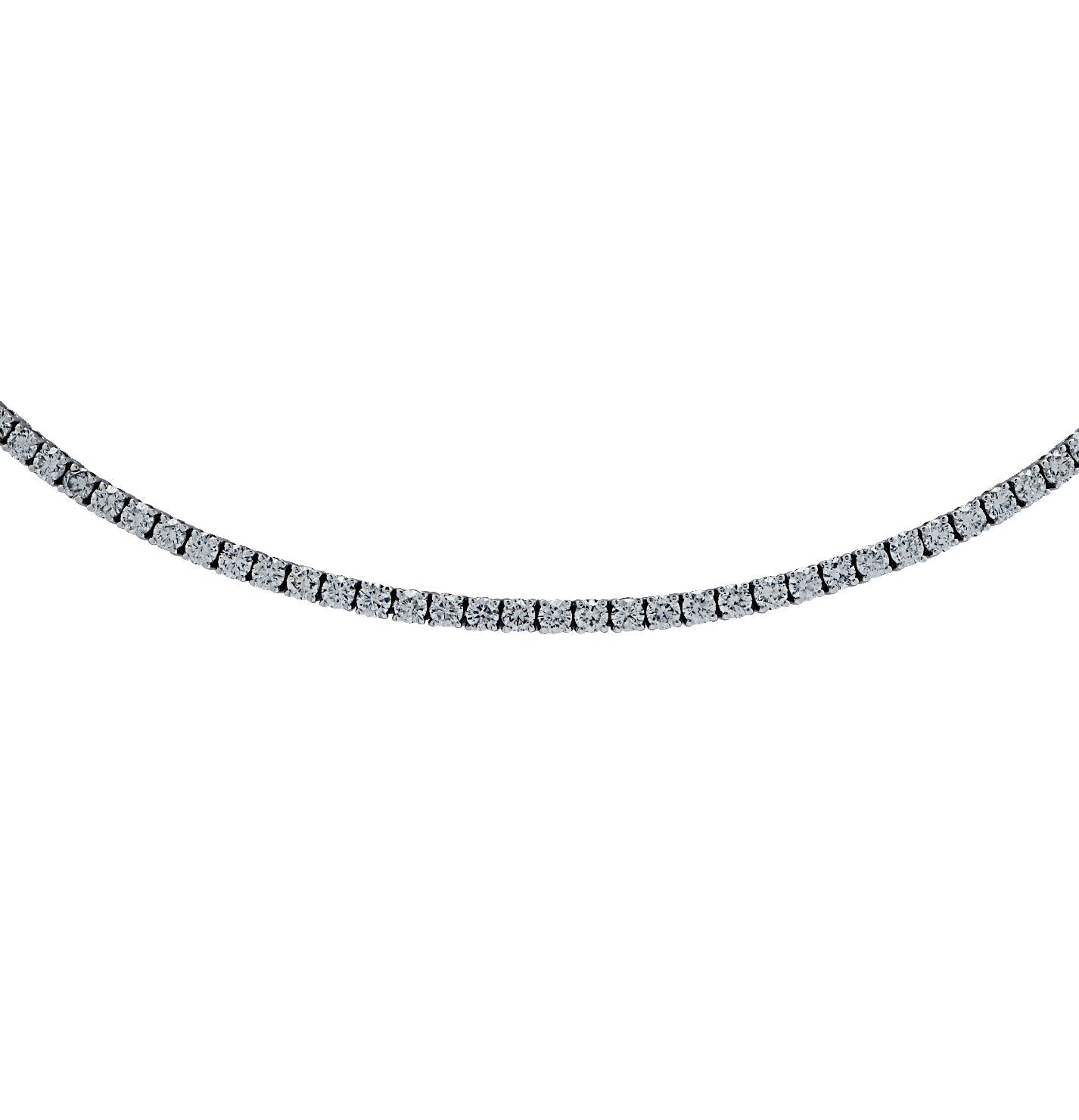 Vivid Diamonds Ct White Gold Straight Line Diamond Tennis
