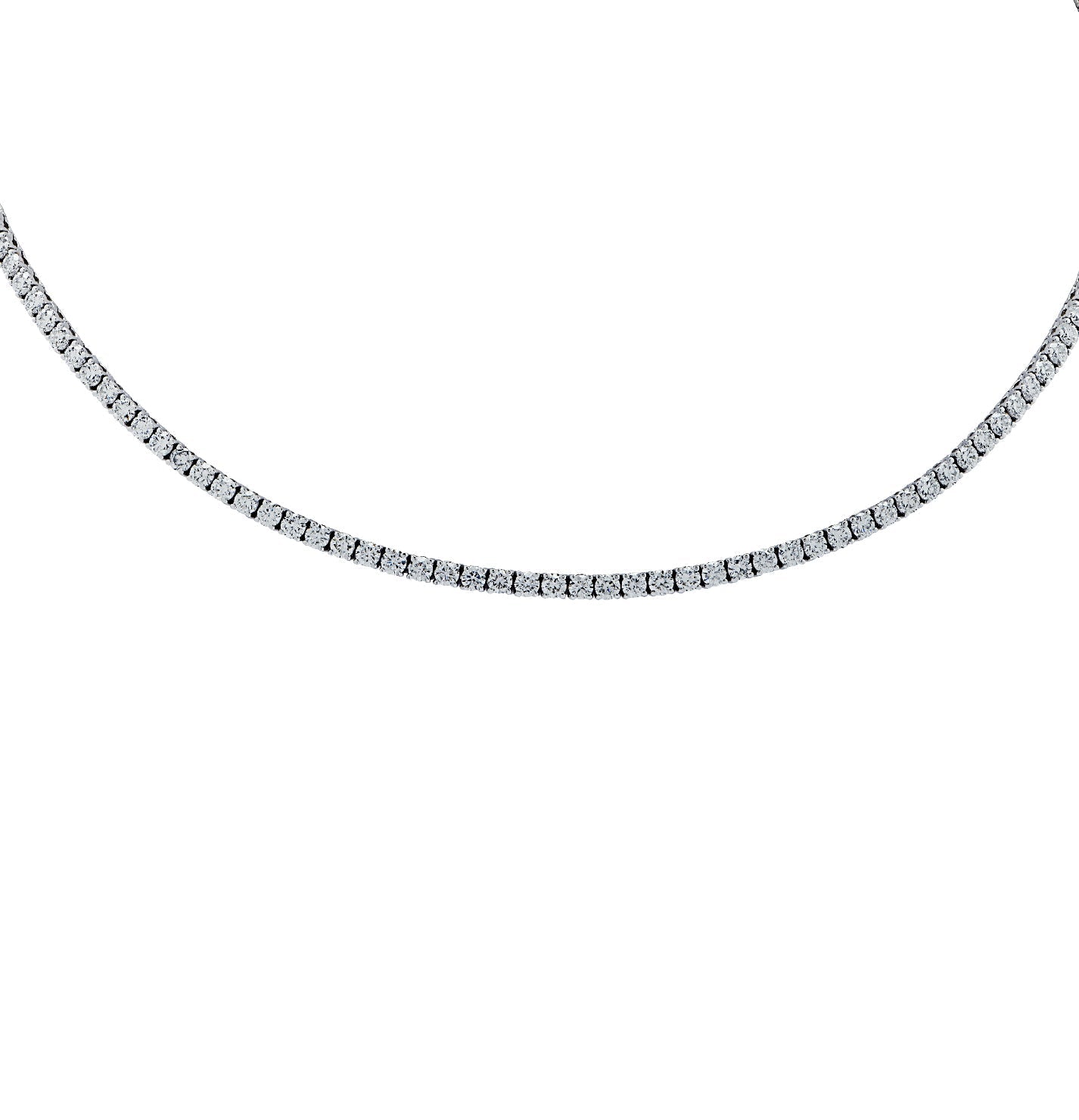 Vivid Diamonds 5.70 Ct White Gold Straight Line Diamond