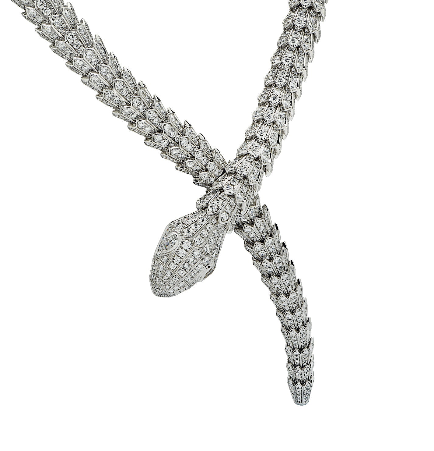 Bvlgari Serpenti Diamond Necklace - V43641 Vivid Diamonds