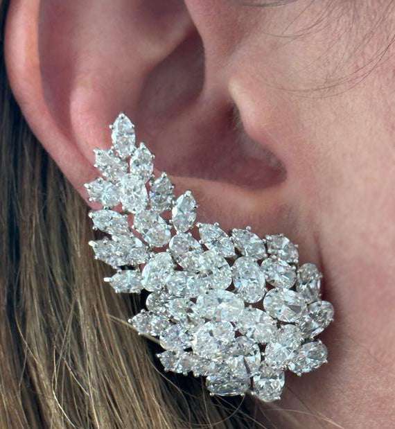 Hammerman Brothers 30 Carat Diamond Earrings - V3945 Vivid Diamonds