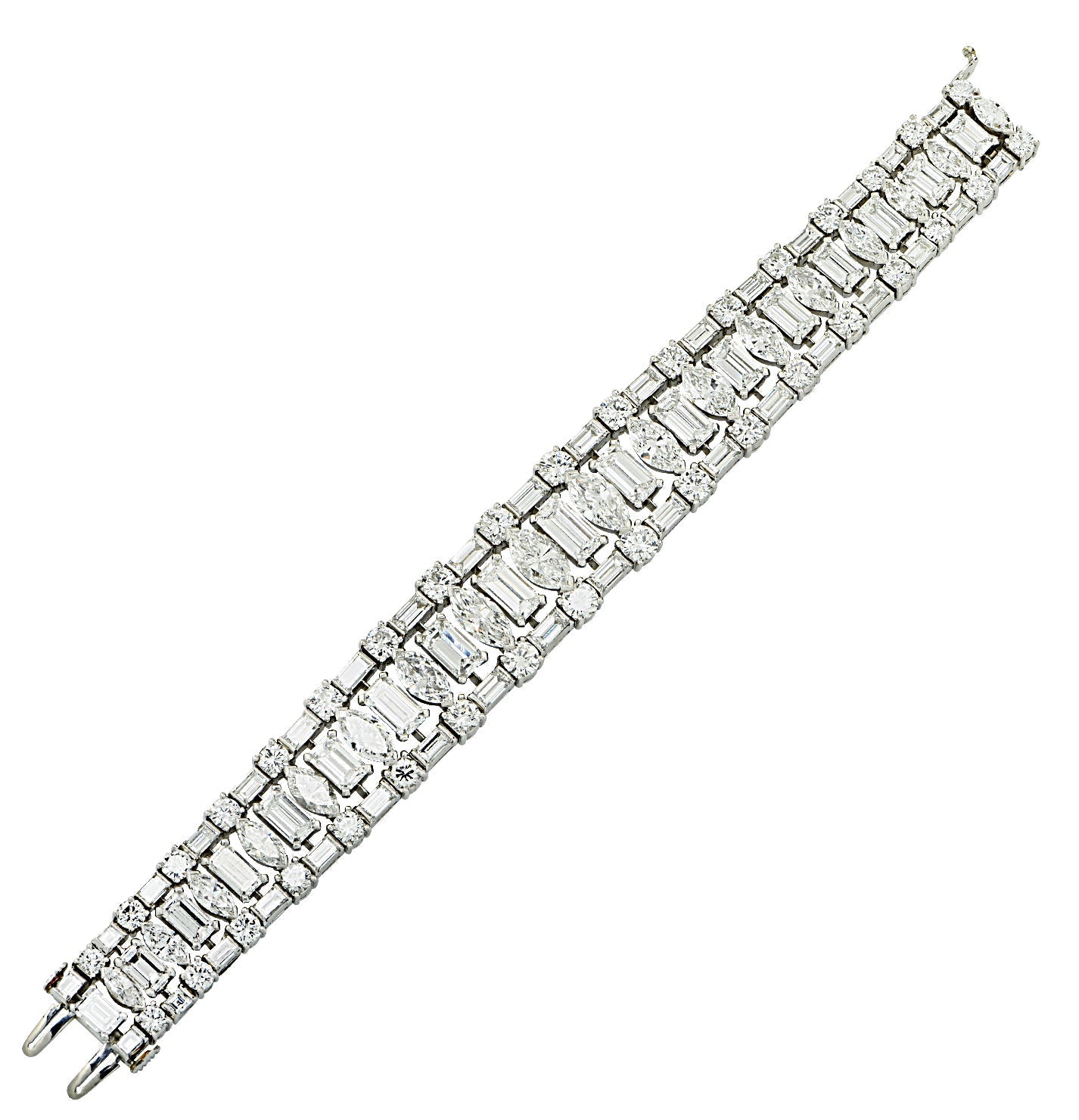 Harry Winston 48ct Diamond Bracelet in Platinum – V44713 Vivid Diamonds