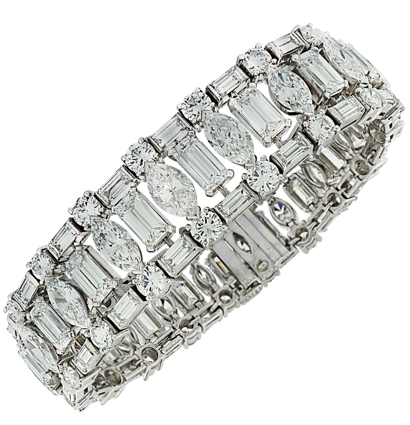 Harry Winston 48ct Diamond Bracelet in Platinum – V44713 Vivid Diamonds