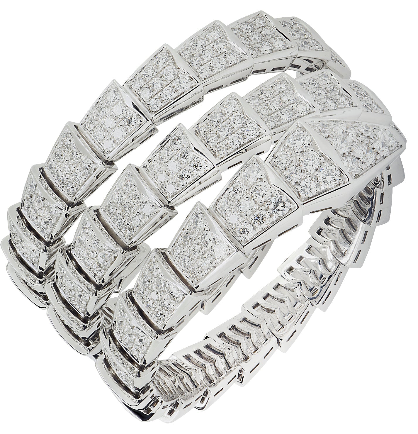 Shop Bvlgari Double Coil Serpenti Viper Bracelet Now!
