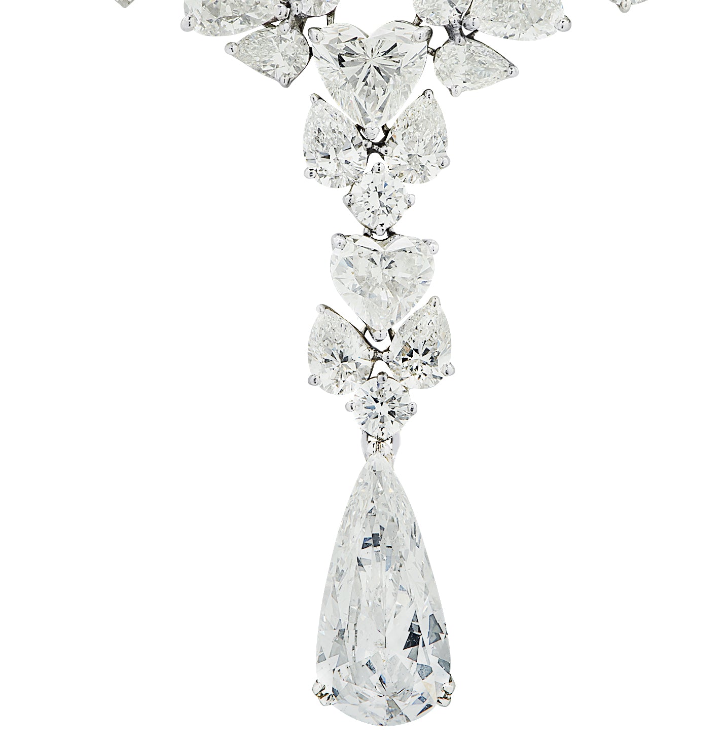 VIVID 56 Carat Diamond Drop Necklace in Platinum – V45352