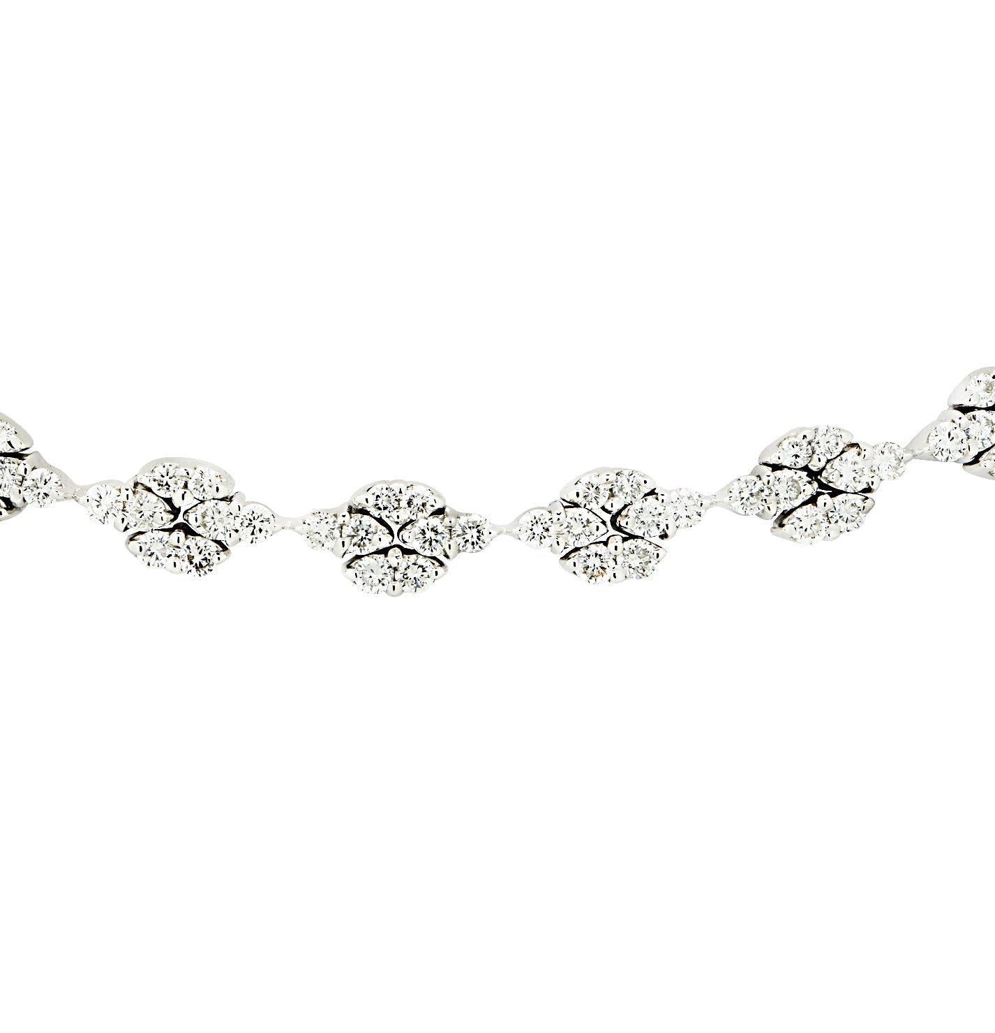 Bvlgari 7.70 Carat Diamond  Cluster Link Necklace-V45617 Vivid Diamonds