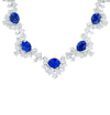 Vivid Diamonds 40 Carat Diamond and Sapphire Necklace-V45626 - vividdiamonds