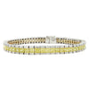 Vivid Diamonds 10.88 Carat Yellow and White Diamond Line Bracelet-V45659 - vividdiamonds