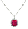Tiffany &amp; Co. 18 Carat Pink Tourmaline and Diamond Necklace-V45678 - vividdiamonds