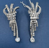 Mid-Century 6 Carat Old European Cut Diamond Dangle Earrings -V45941 - vividdiamonds