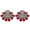 Art Deco AGL Certified Burma No Heat 12 Carat Ruby and 3.5 Carat Diamond Clip On Earrings -V45944 - vividdiamonds